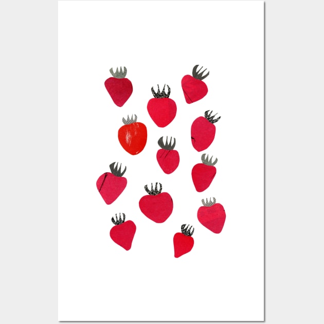 Strawberries Wall Art by Cassia